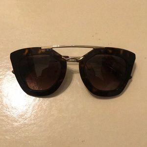 Prada gold tortoise sunglasses